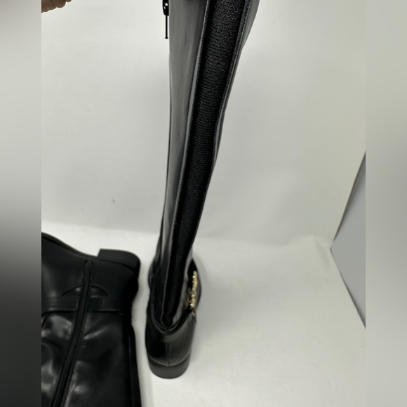 Thalia Sodi Women’s Vigi Zip Faux Leather Wide Calf Riding Boots Black 7.5 W NIB - Picture 5 of 10